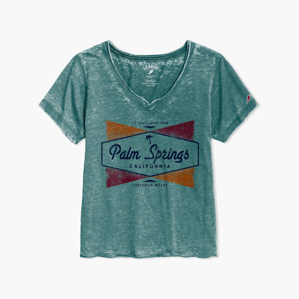 Bel Air Heather Dark Green Palm Springs Womens T-Shirt