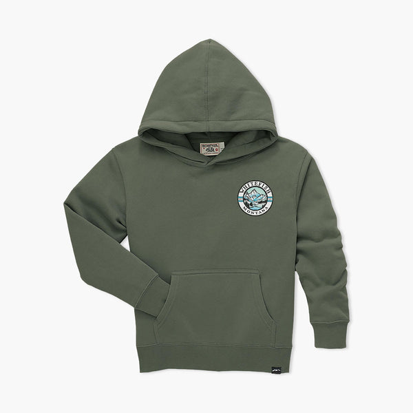 Mood Ring Hunter Green Whitefish Youth Hoodie