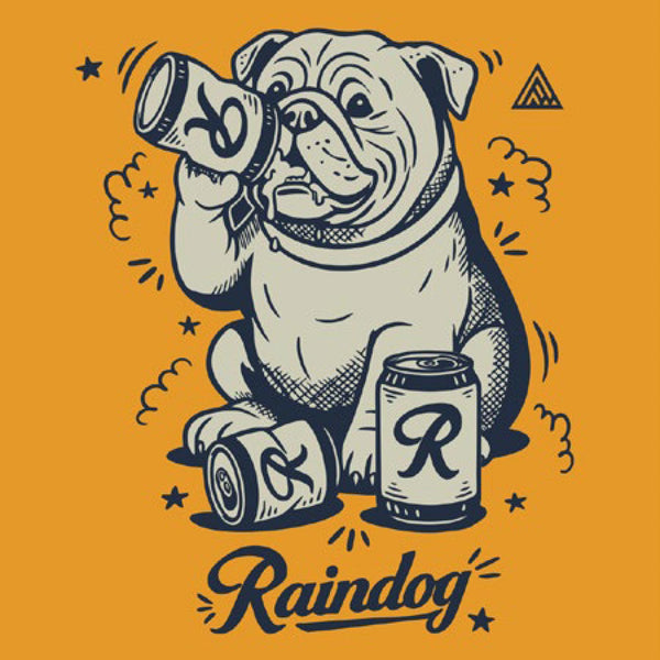 Rainier Beer Antique Gold Raindog T-Shirt