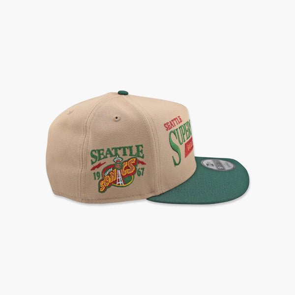 Seattle SuperSonics Two-Tone Linear Strike A-Frame Snapback