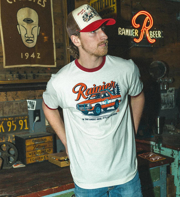 Rainier Beer Brat Pack Ringer T-Shirt