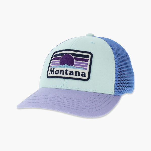 Sundrop Iris/Lilac/Light Blue Montana Youth Trucker Hat
