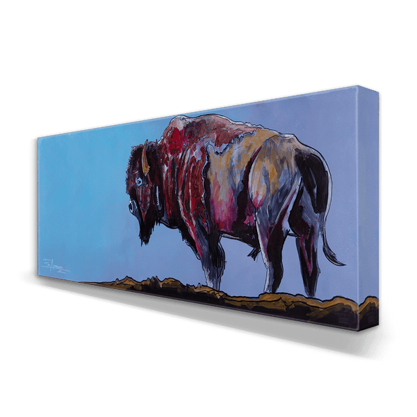 Bison on the Edge: Metal Box Art