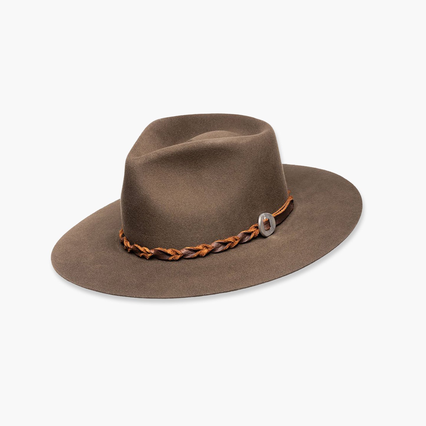 Finn Wide Stiff Brim Hat - Serpent Brown