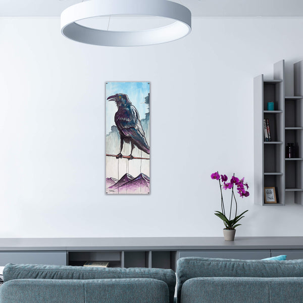 The Raven's Realm - Wood & Metal Wall Art