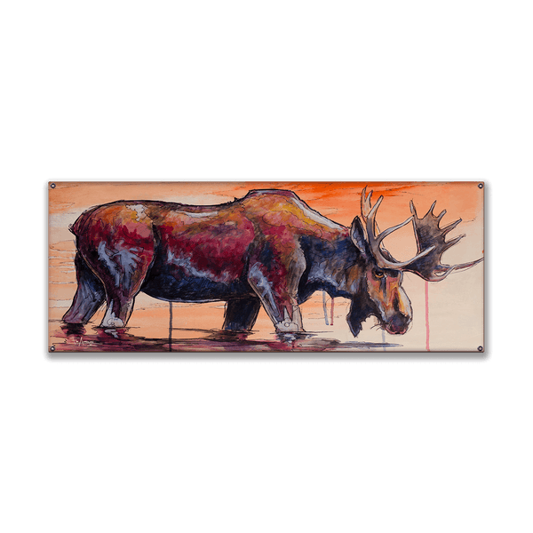 Red Bull Moose - Wood & Metal Wall Art
