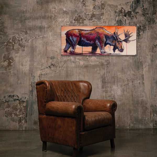 Red Bull Moose - Wood & Metal Wall Art