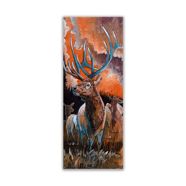 BHA Elk - Wood & Metal Wall Art