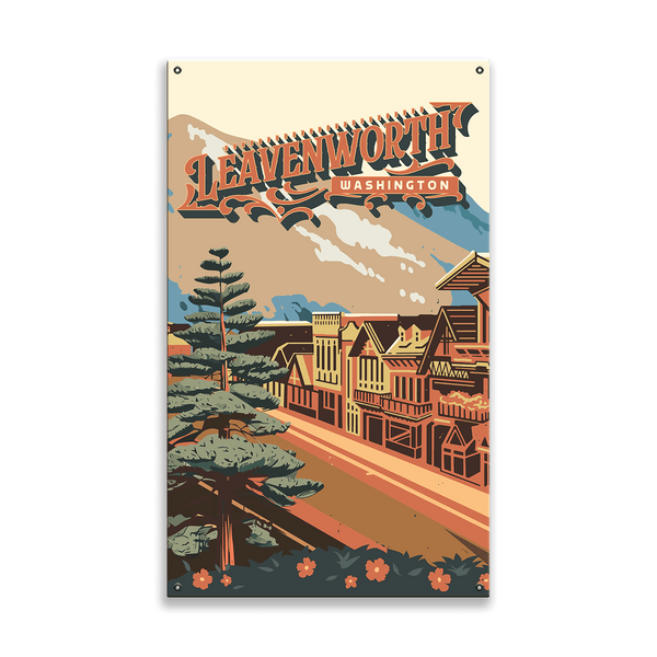 Leavenworth, Washington: Smooth Finish - Wood & Metal Wall Art