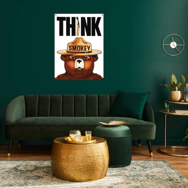 Smokey Bear 1974 Think Poster: Generic - Wood & Metal Wall Art
