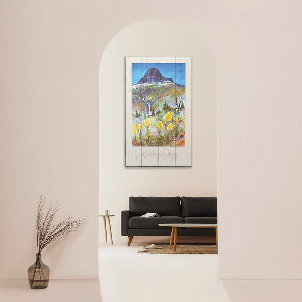 Glacier Jazz - Wood & Metal Wall Art