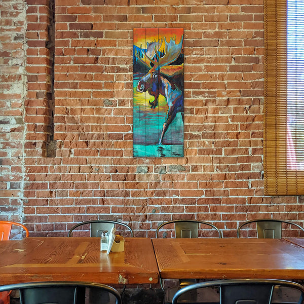 Bull Moose - Wood & Metal Wall Art