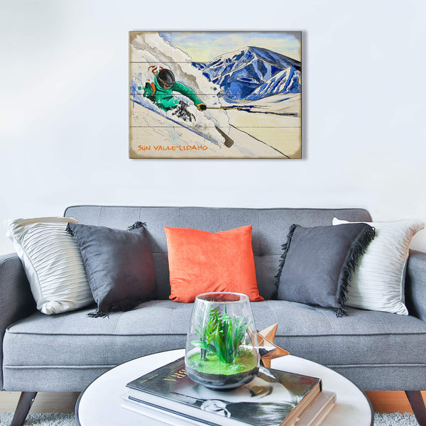 Ski the Dream in Sun Valley - Wood & Metal Wall Art