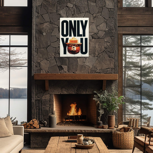 Smokey Bear 1981 Only You: Generic - Wood & Metal Wall Art