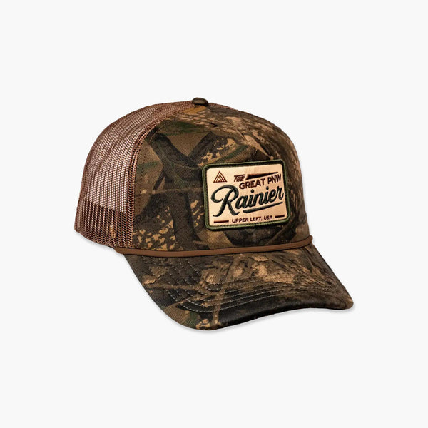 Rainier Beer Co-Op Camo Trucker Hat