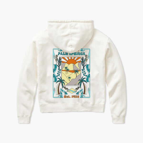 Bells Ivory Palm Springs Womens Full Zip Hoodie