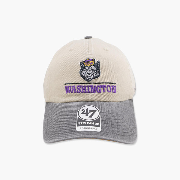 Washington Huskies Mojave Logo Line Clean Up Adjustable Hat