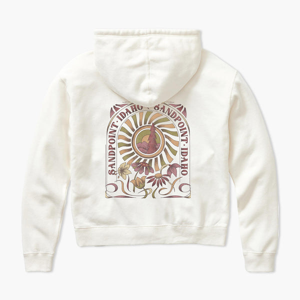 Gardener Ivory Sandpoint Womens Cropped Full Zip Hoodie