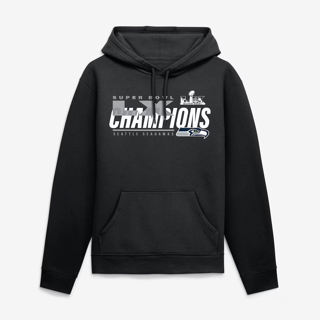 Seattle Seahawks Iconic Victory Super Bowl Champions Black Hoodie – Out ...