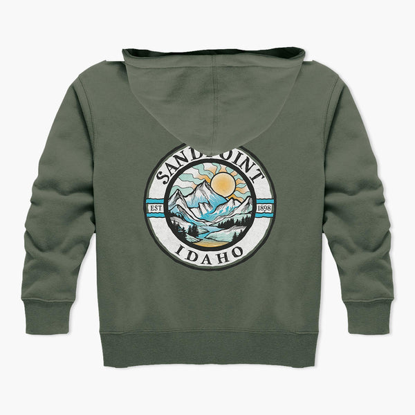 Mood Ring Hunter Green Sandpoint Youth Hoodie