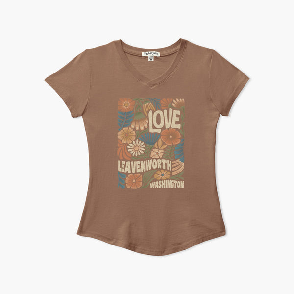 Splendid Salted Caramel Leavenworth V-Neck Youth T-Shirt