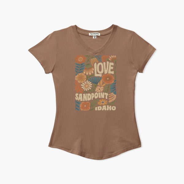 Splendid Salted Caramel Sandpoint V-Neck Youth T-Shirt