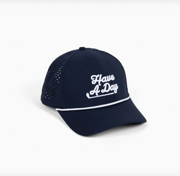 Have A Day Navy Perforated Performance