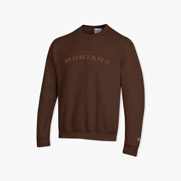 Whitefish 3D Brown Powerblend Crewneck