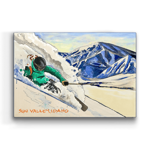 Ski the Dream in Sun Valley - Metal Box Art