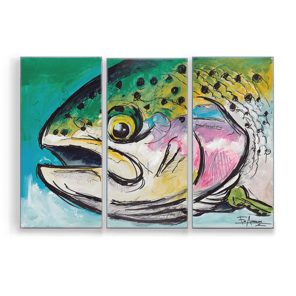 River Rainbow: 3-Piece Metal Box Art