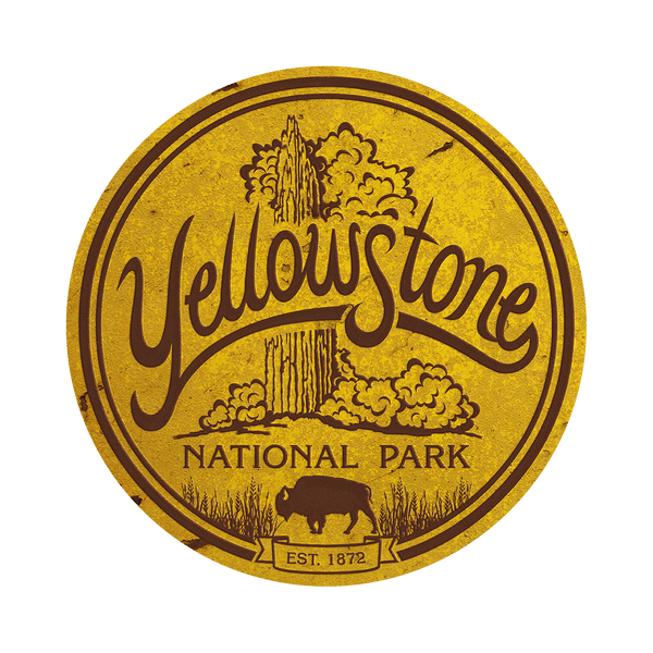 Yellowstone National Park - Shaped Wall Art