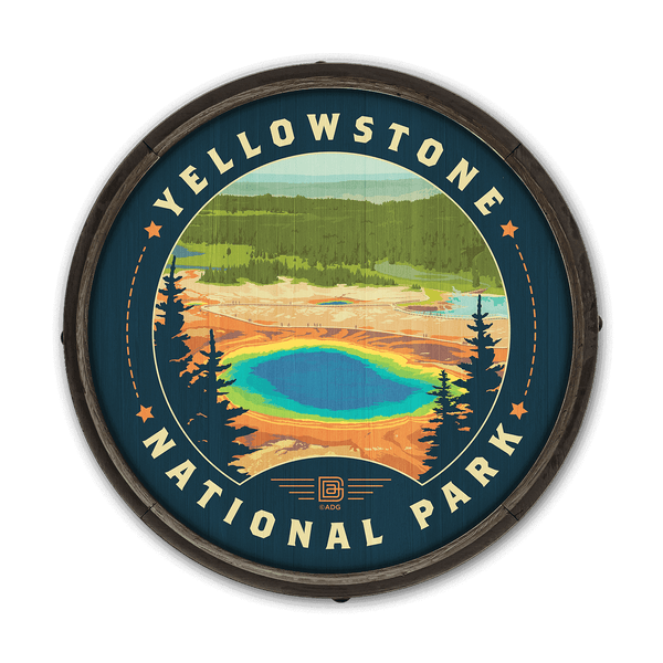 Grand Prismatic Spring, Yellowstone - Barrel End Wall Art