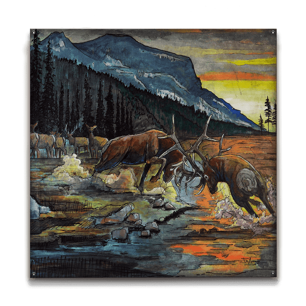 Bull Fight - Wood & Metal Wall Art