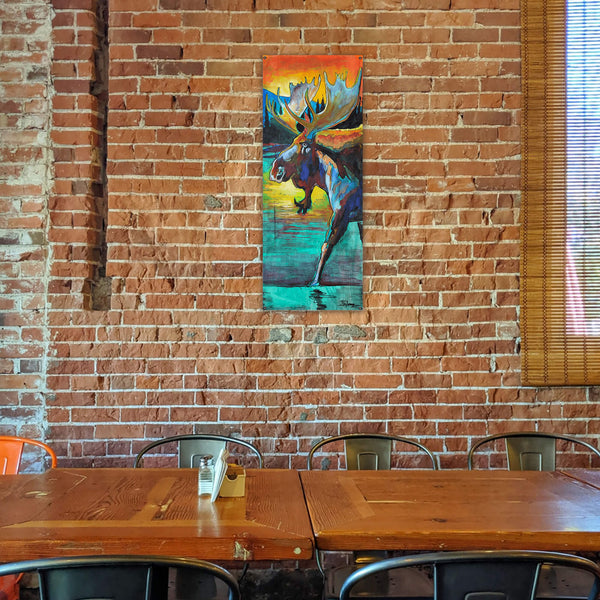 Bull Moose - Wood & Metal Wall Art