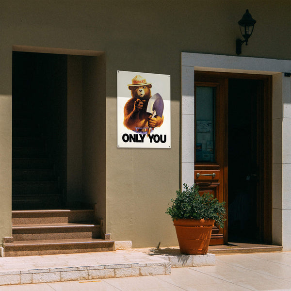 Smokey Bear 1985 Only You - Wood & Metal Wall Art