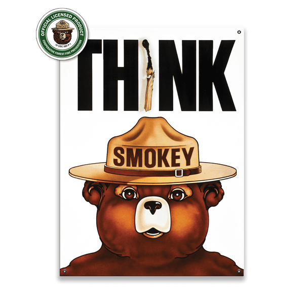 Smokey Bear 1974 Think Poster: Generic - Wood & Metal Wall Art