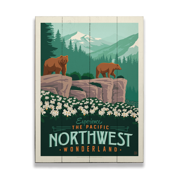 Pacific Northwest Wonderland - Wood & Metal Wall Art