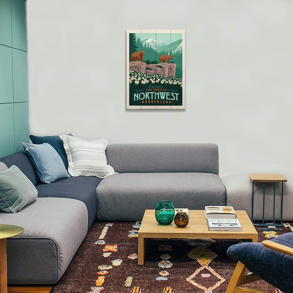 Pacific Northwest Wonderland - Wood & Metal Wall Art