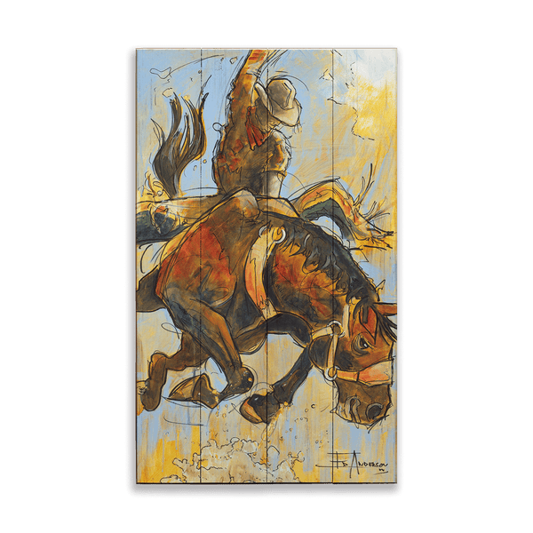Bucking Bronco - Wood & Metal Wall Art