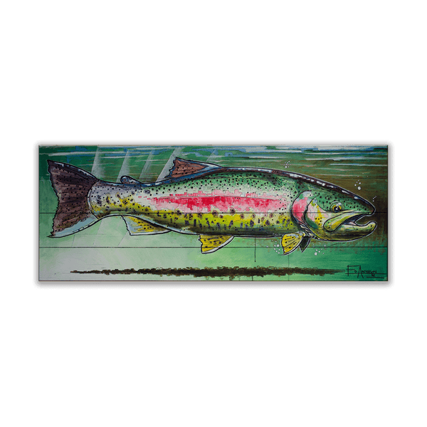 Resting Rainbow - Wood & Metal Wall Art