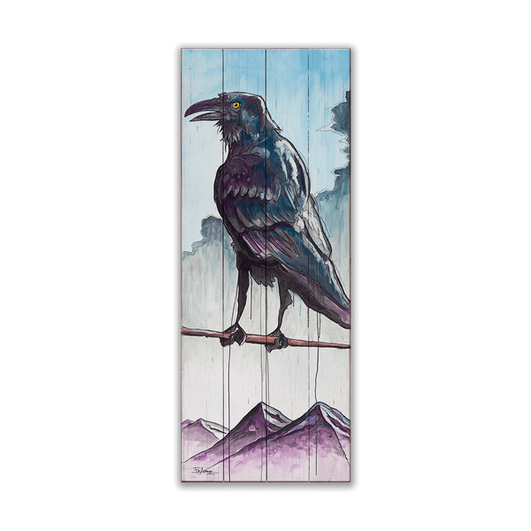 The Raven's Realm - Wood & Metal Wall Art
