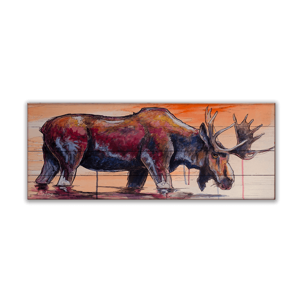 Red Bull Moose - Wood & Metal Wall Art
