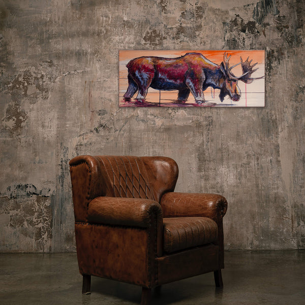 Red Bull Moose - Wood & Metal Wall Art