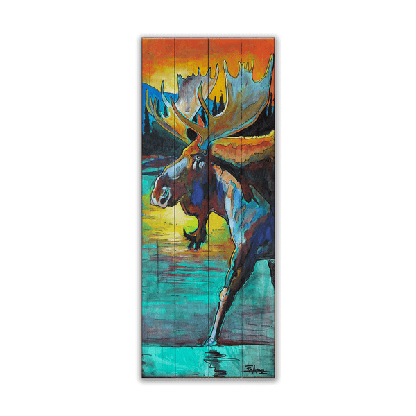 Bull Moose - Wood & Metal Wall Art