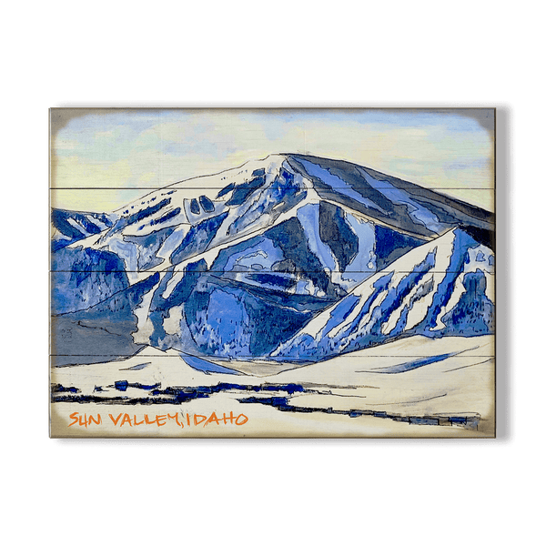 The Majesty of Sun Valley - Wood & Metal Wall Art