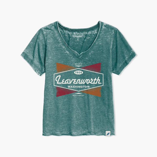 Bel Air Heather Dark Green Leavenworth Womens T-Shirt