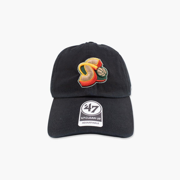 Seattle SuperSonics Black Orbit Logo Clean Up Adjustable Hat