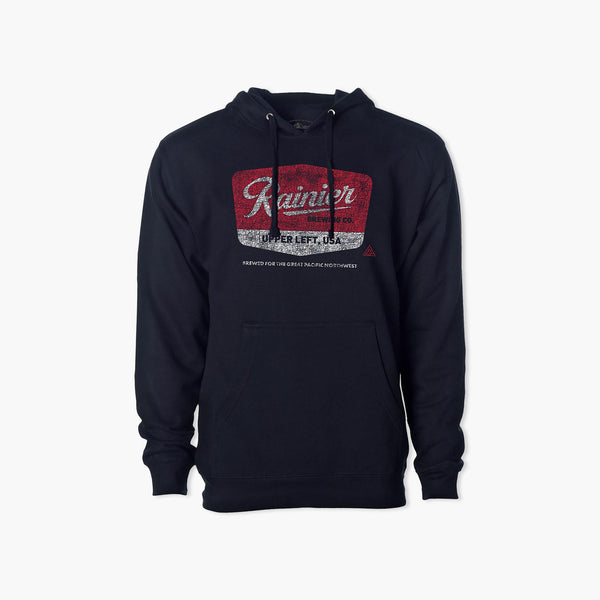Rainier Beer Navy Brewmaster Fleece Hoodie