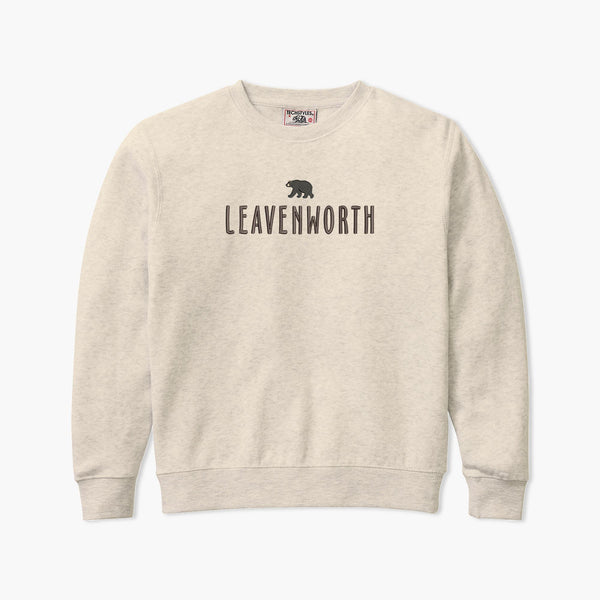 Whale Hello Oatmeal Leavenworth Youth Crewneck