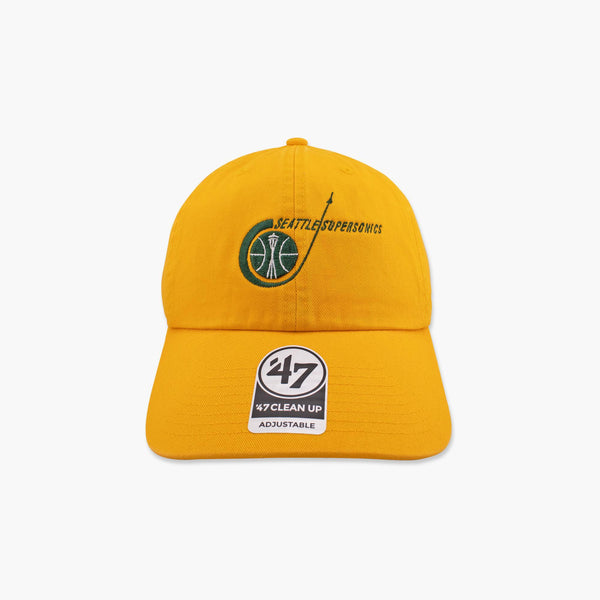 Seattle SuperSonics Gold Rocket Ship Clean Up Adjustable Hat